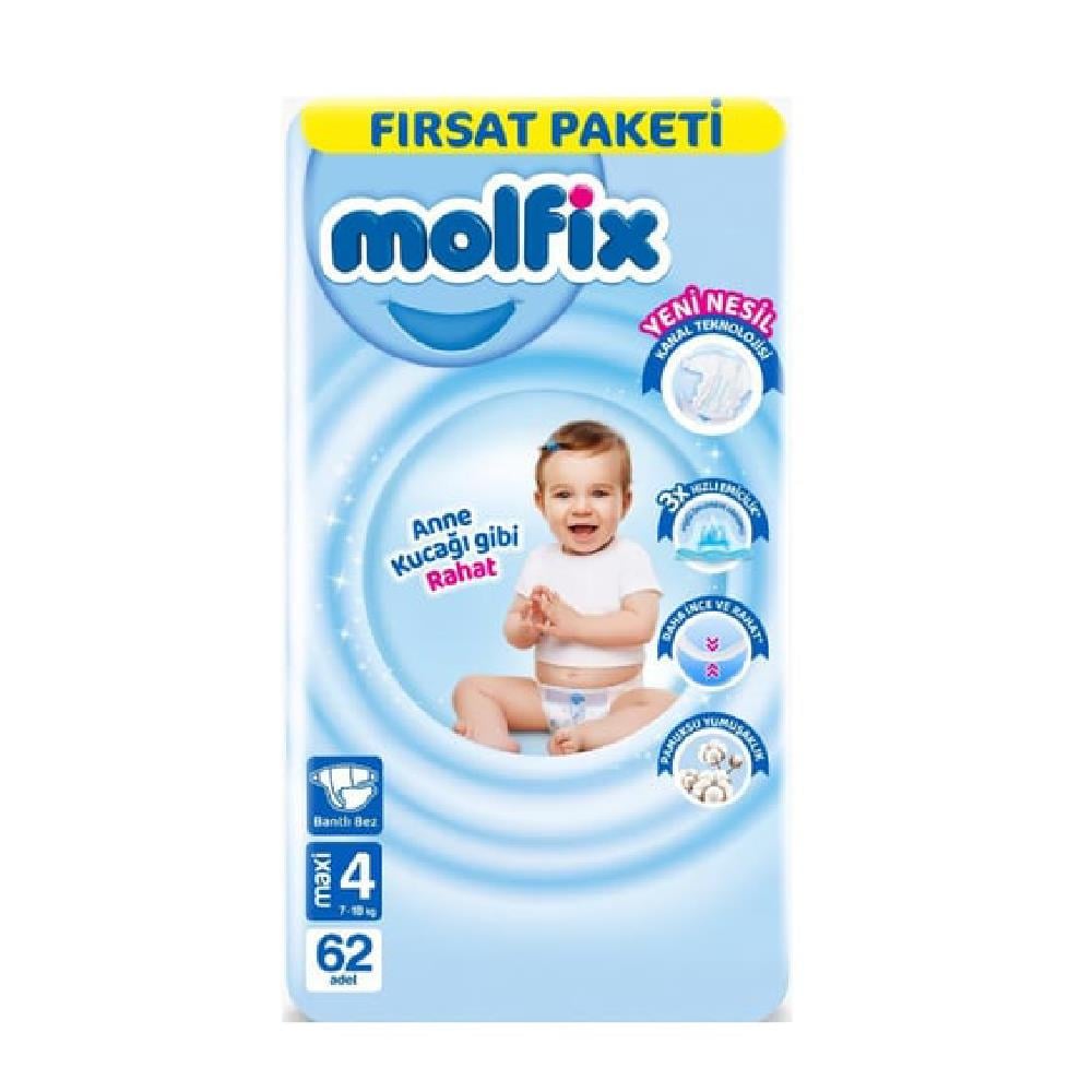 Molfix Fırsat 4 Maxi 62'li