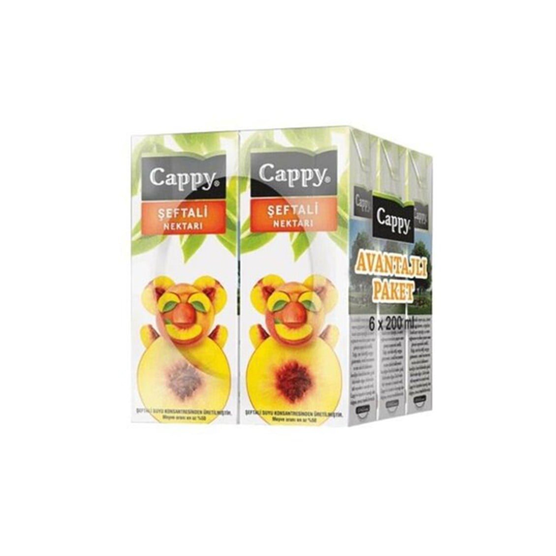 Cappy Şeftali Nektarı Meyve Suyu 6x200 ml