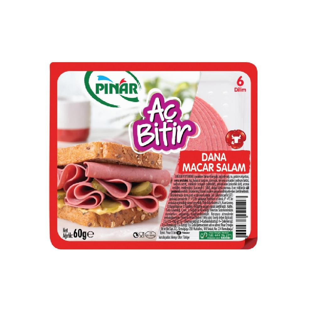 Pınar Aç Bitir Macar Salam 60 gr