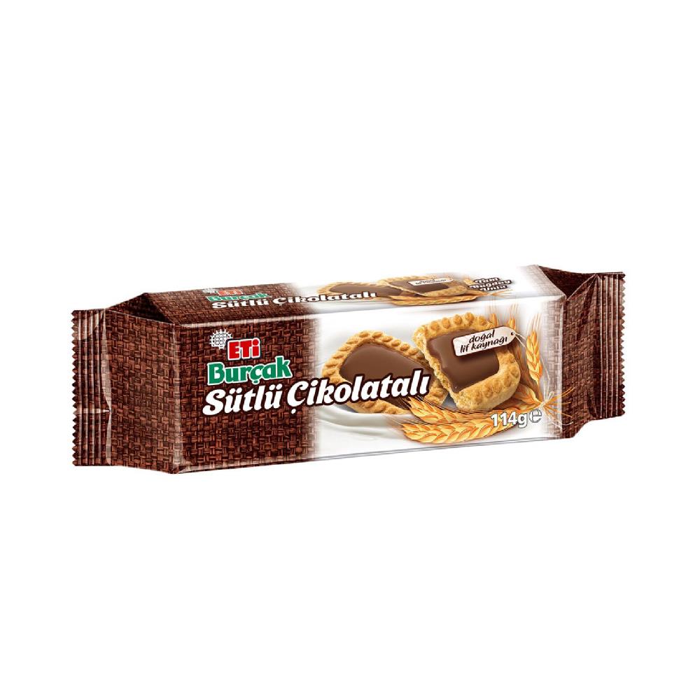 Eti Burçak Sütlü Çikolatalı Bisküvi 114 gr