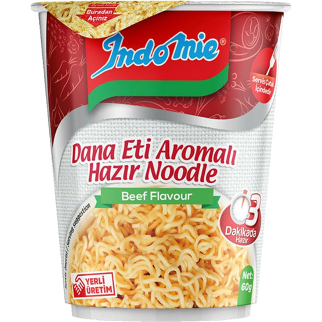 İndomie Etli Bardak Noodle 60 Gr