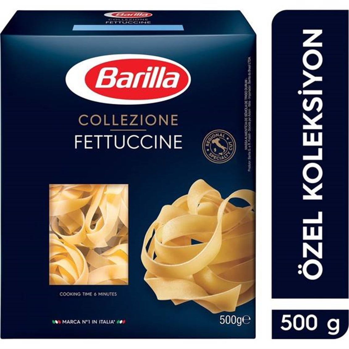 Barilla Fettuccine (Fettucini) Makarna İthal 500 Gr