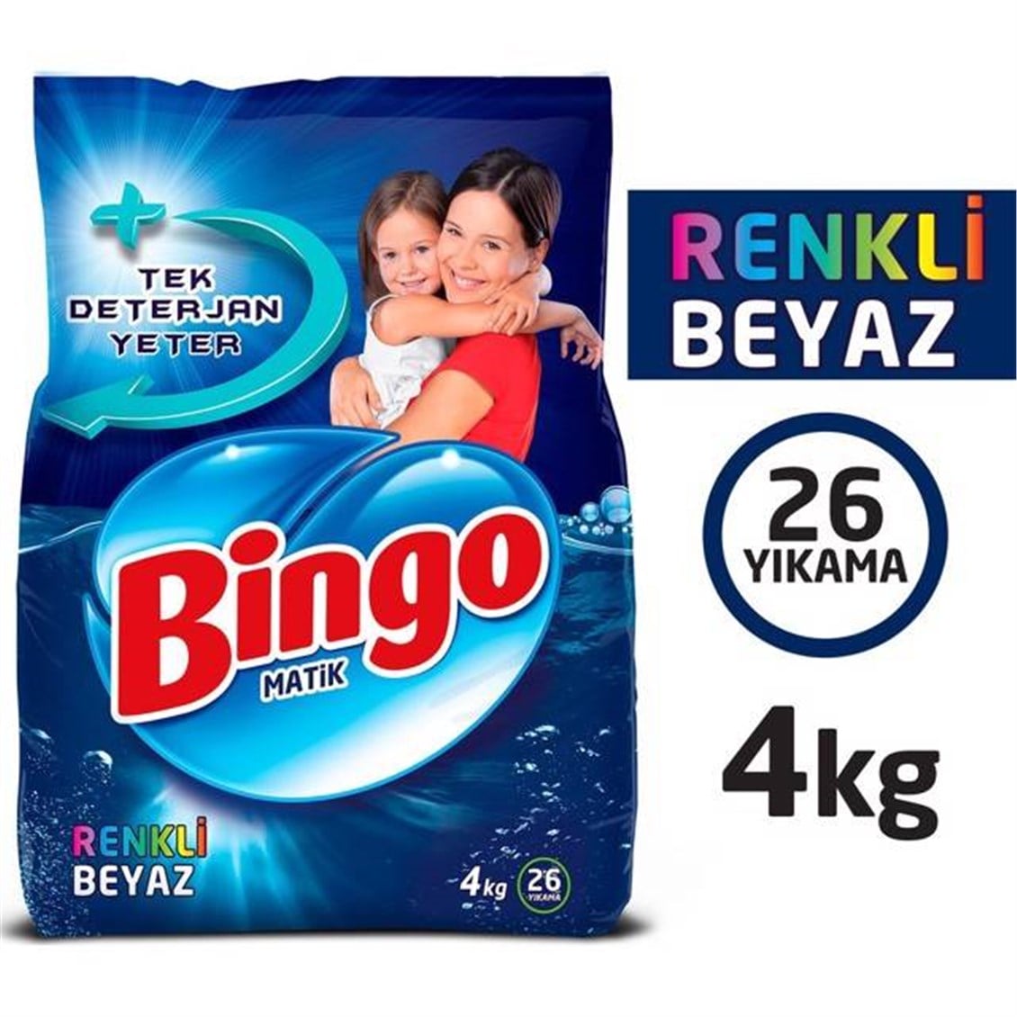 Bingo Matik 4 Kg Renkli & Beyaz