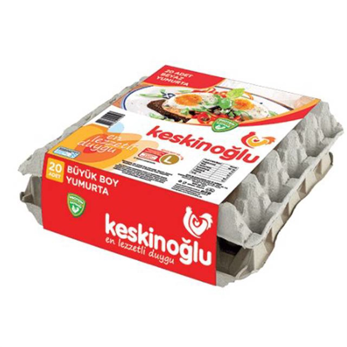  KESKINOGLU YUMURTA 20'LI (L) 63-73 GR 
