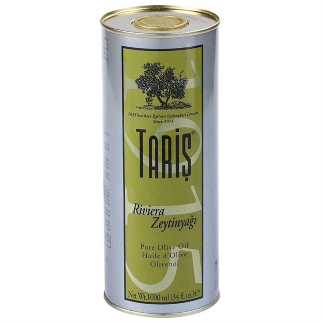 Tariş Riviera Zeytin Yağı 1 Lt Teneke