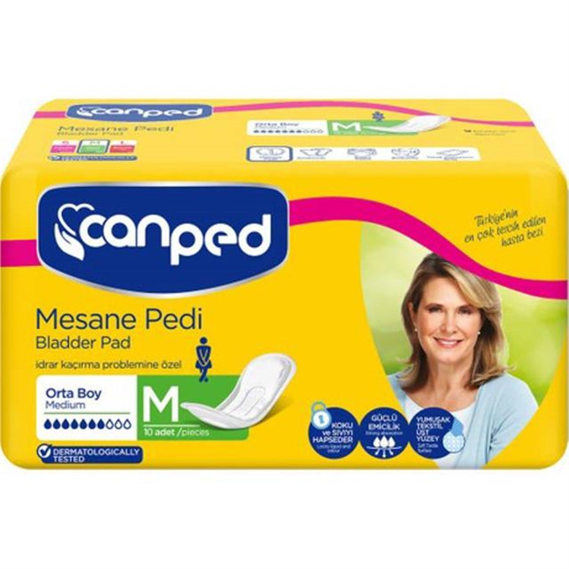 Canped Mesane Pedi Orta Normal Emicilik 10'lu