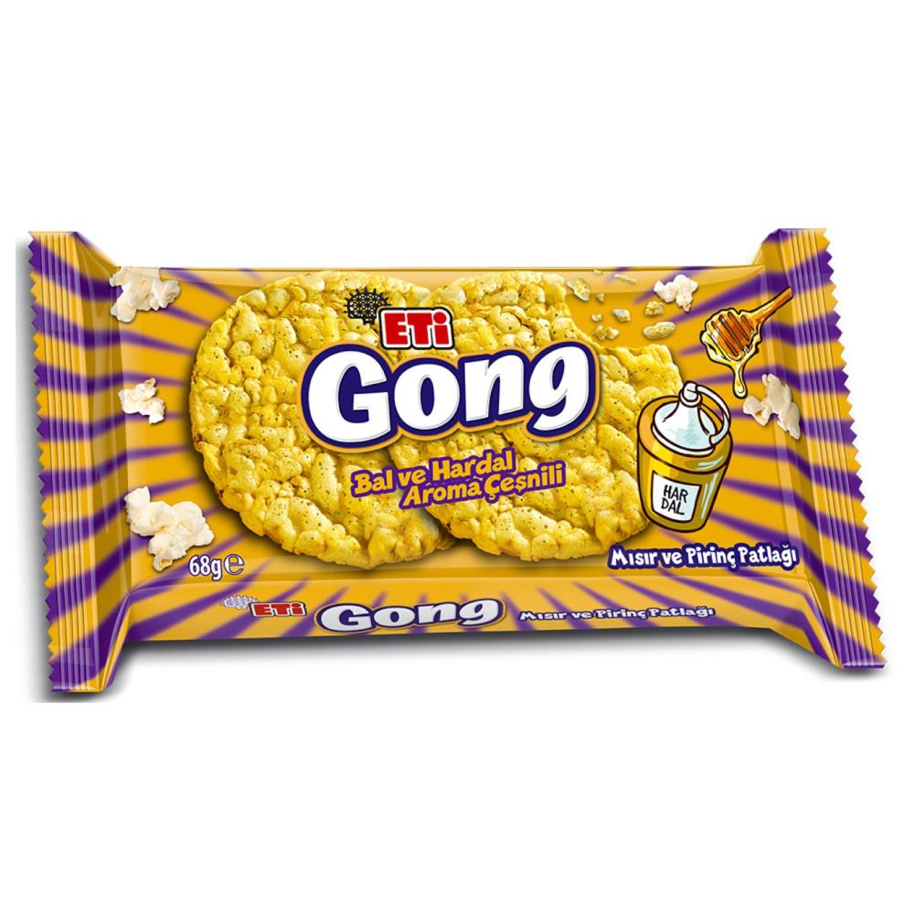 Eti Gong Ballı Hardallı Mısır Ve Pirinç Patlağı 68 gr