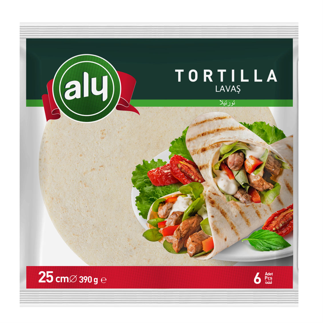 Aly Tortilla 25 cm 6'lı 390 gr