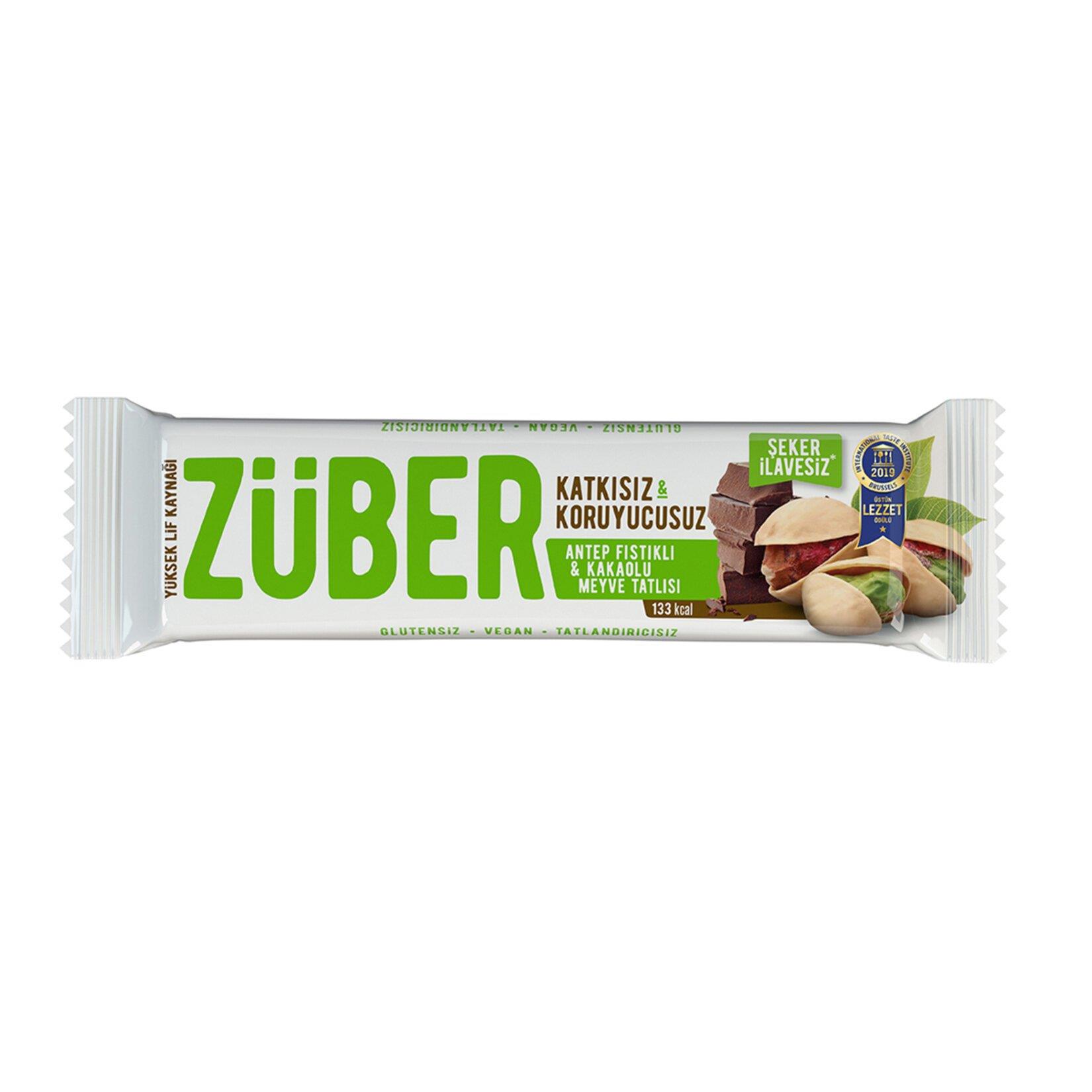 Züber Antep Fıstıklı Çikolatalı Bar 40 gr