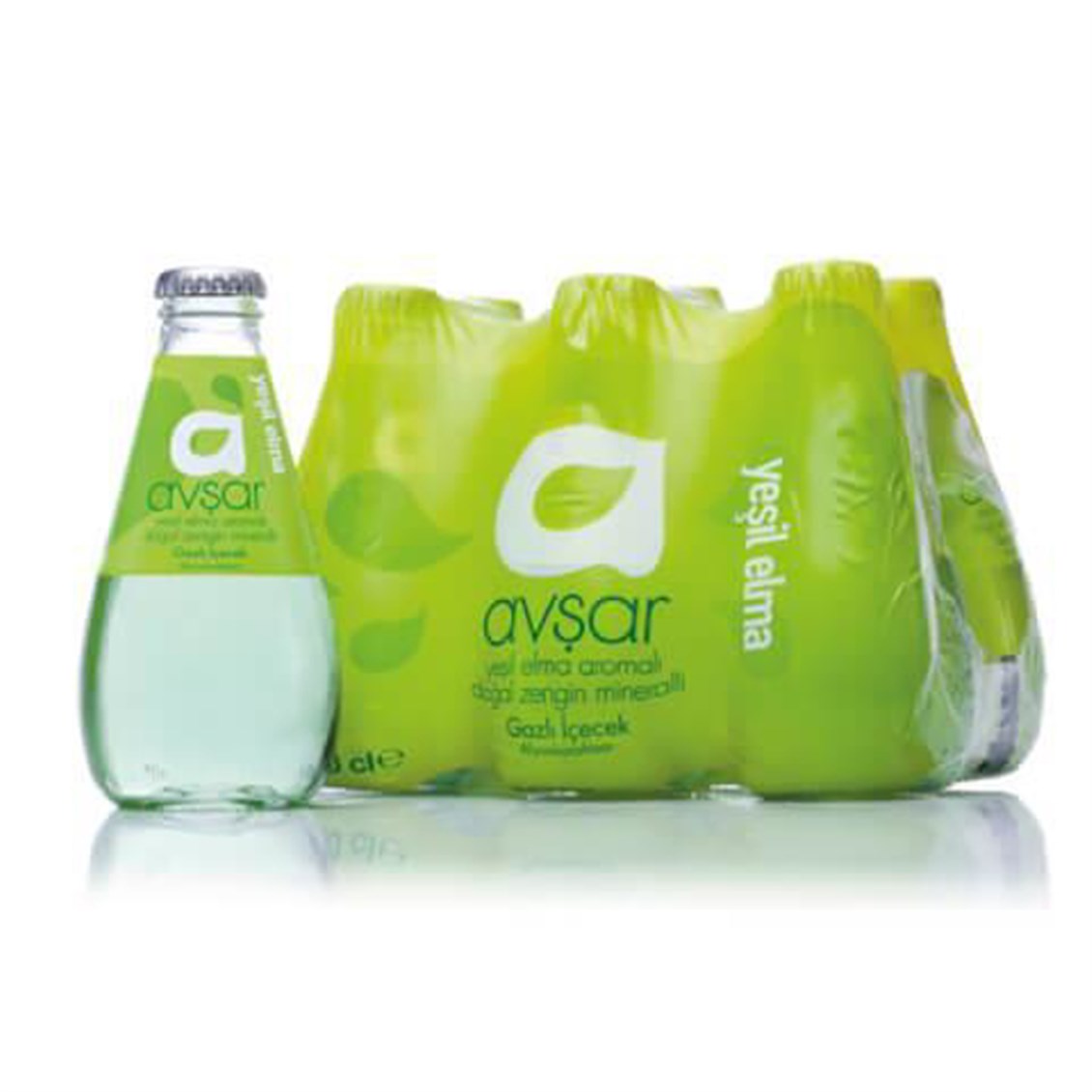 Avşar C Plus Yeşil Elma Aromalı Maden Suyu 24x200 ml