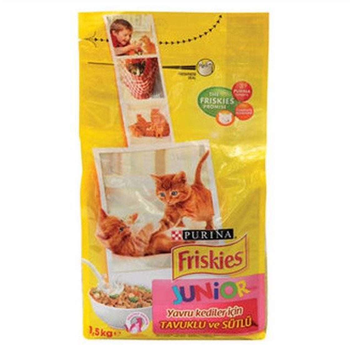 Friskies Tavuklu Sütlü ve Sebzeli Yavru Kedi Kuru Maması 1.5 Kg
