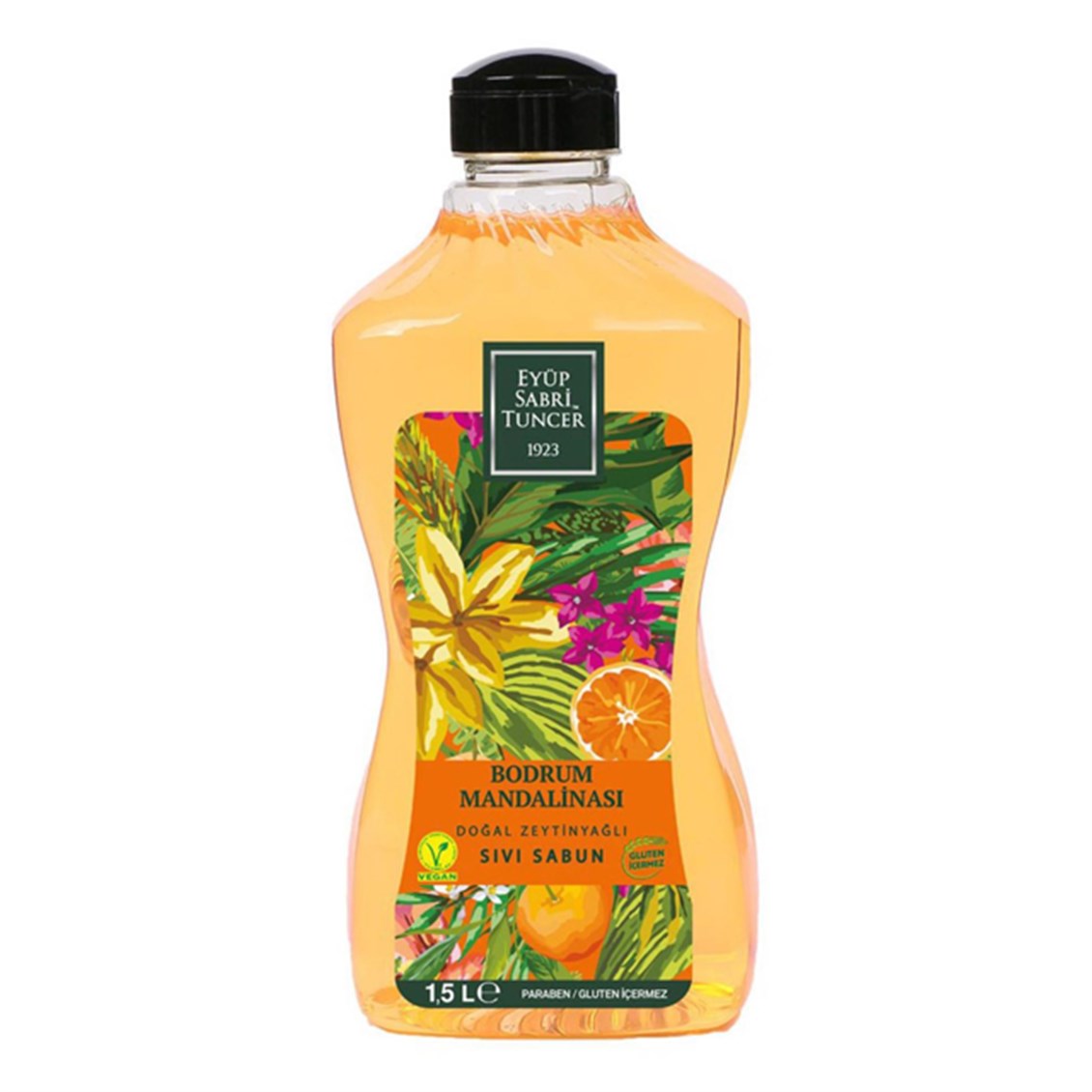EST Sıvı Sabun 1500 ml Doğal Zeytinyağlı Bodrum Mandalina