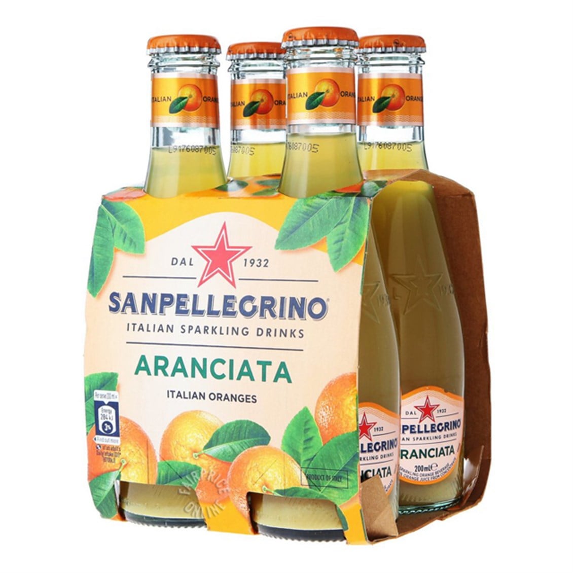 San Pellegrino Aranciata Portakal 4x200 ml