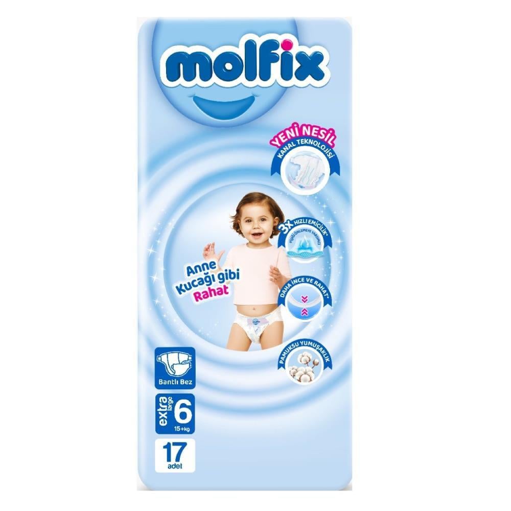 Molfix Jumbo 6 Extra Large 17'li Bebek Bezi