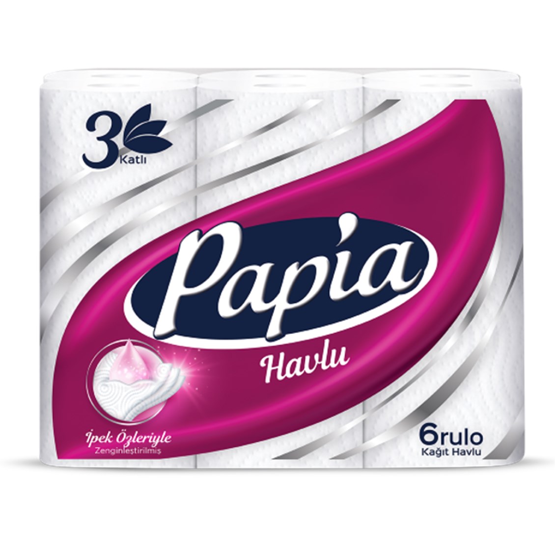 Papia İpek Özlü Kağıt Havlu 6'lı