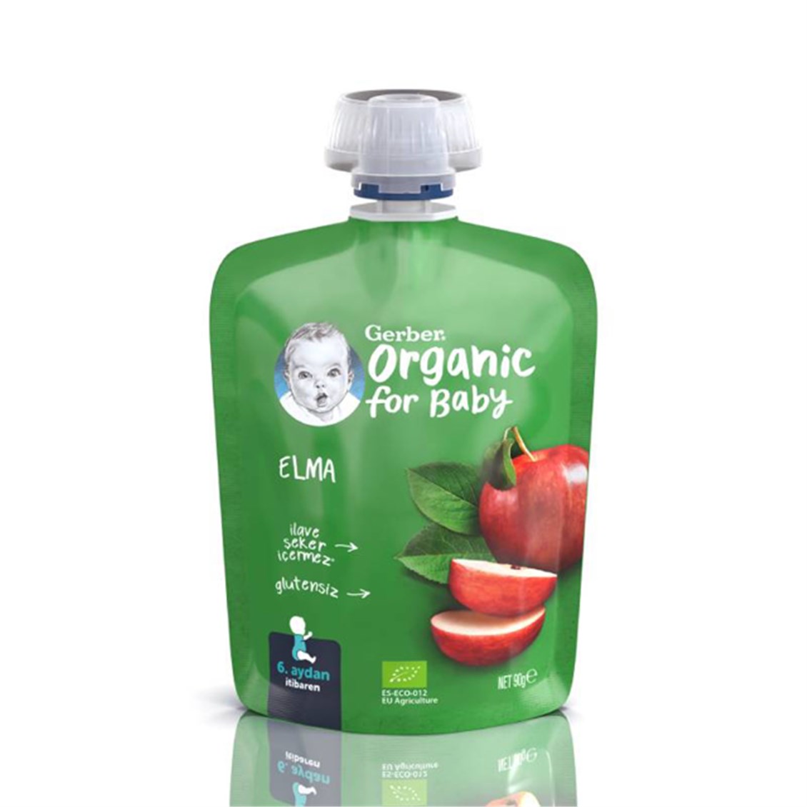 Gerber Organik Elma Püresi Bebek ve Çocuk Atıştırmalık 90 Gr