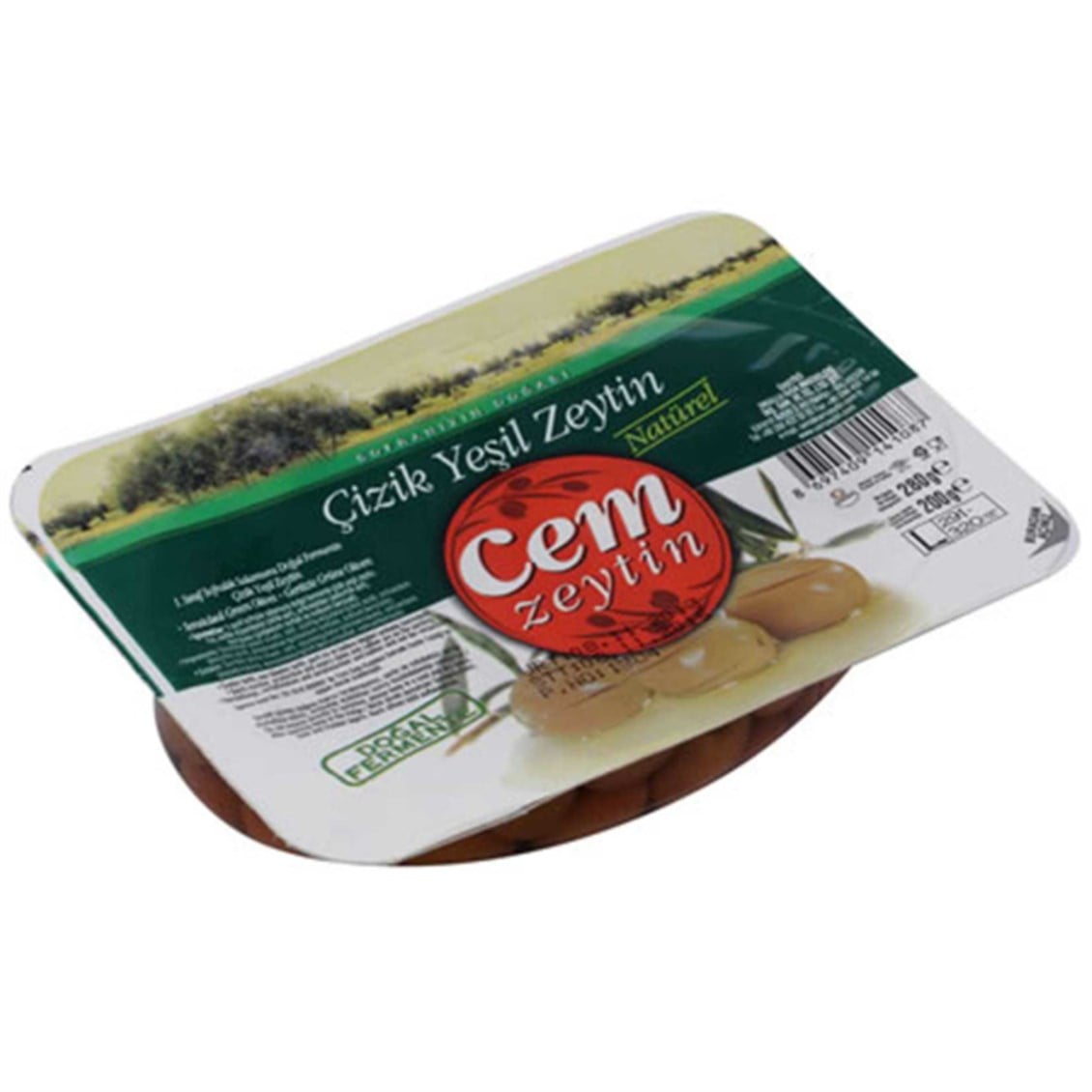 Cem Doğal Çizik Zeytin 200 Gr (291-320)