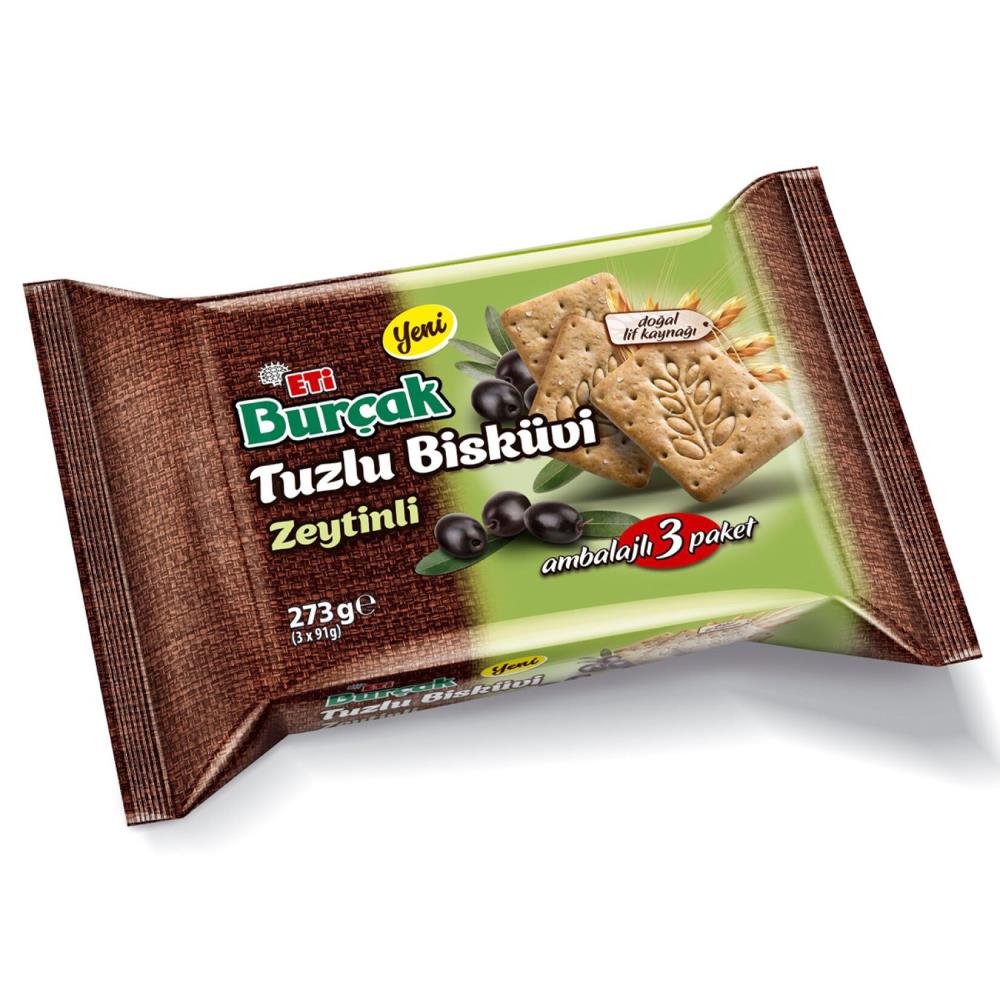 Eti Burçak Tuzlu Zeytinli Bisküvi 273 gr