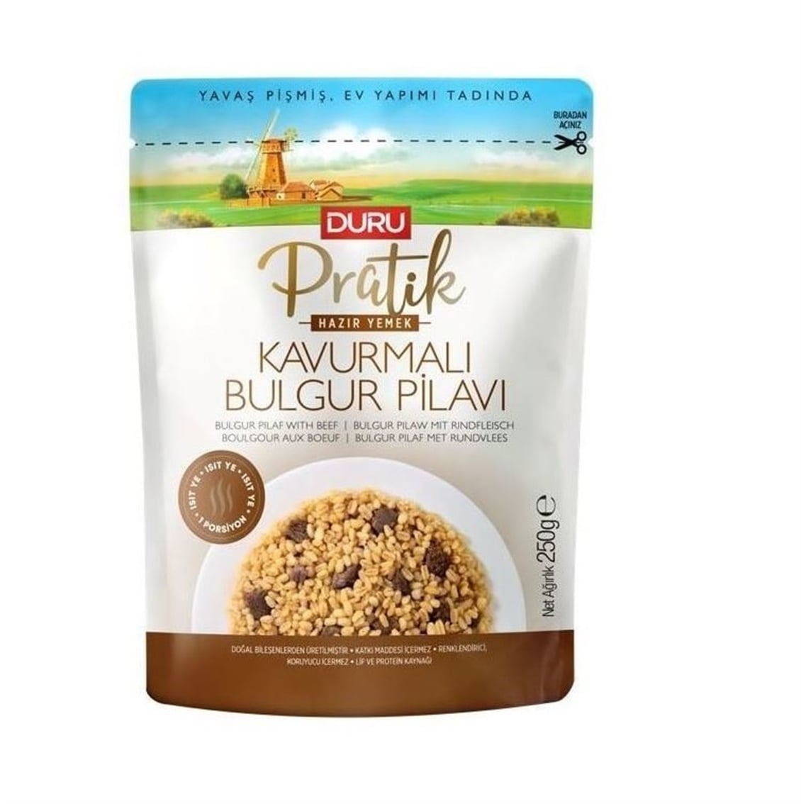 Duru Partik Kavurmalı Bulgur Pilavı