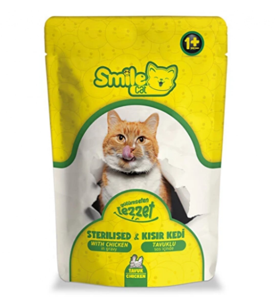 Smile Cat Pouch Kısır Kedi Tavuklu 100 Gr