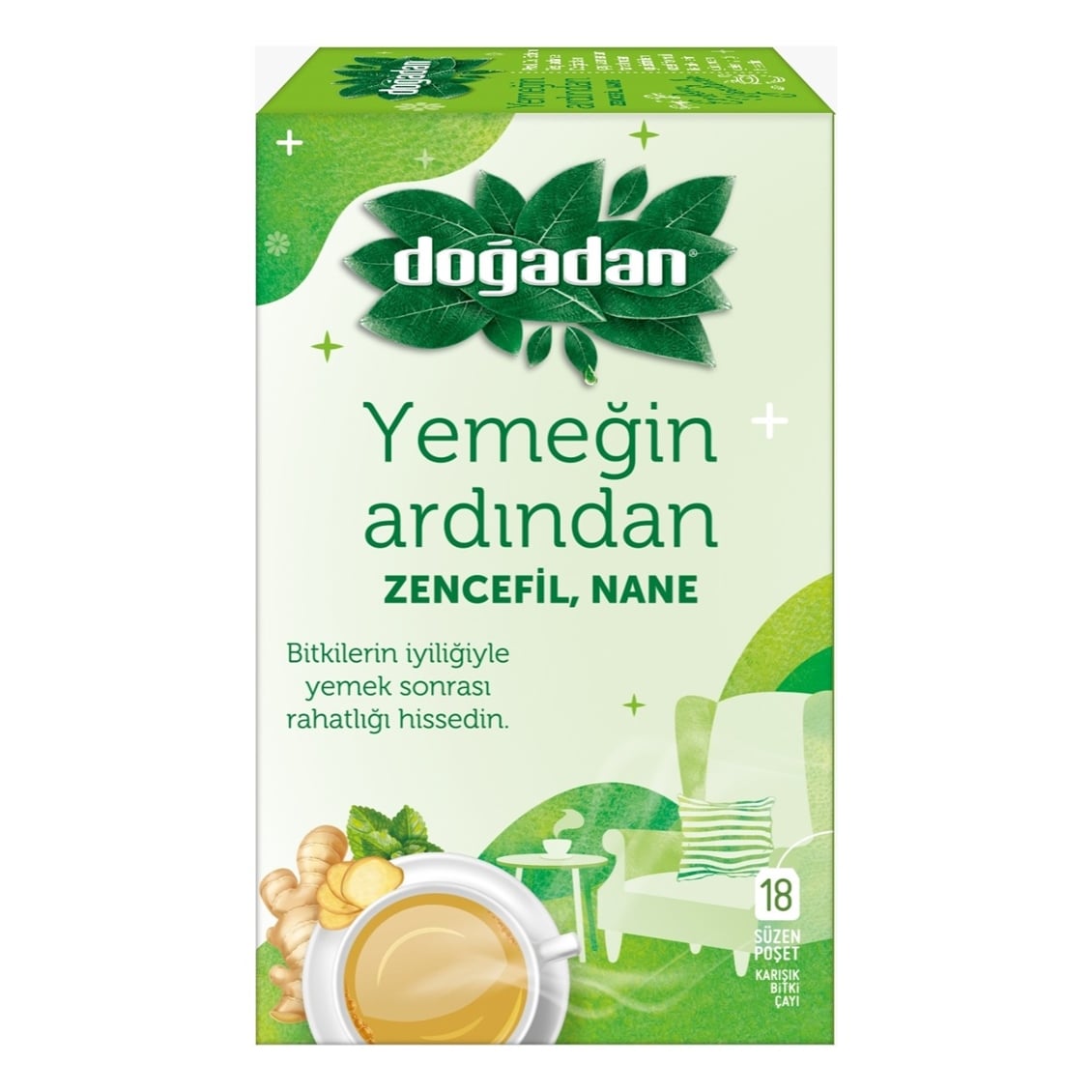 Doğadan Yemeğin Ardından Çayı Zencefil Nane 18'lı 27 Gr