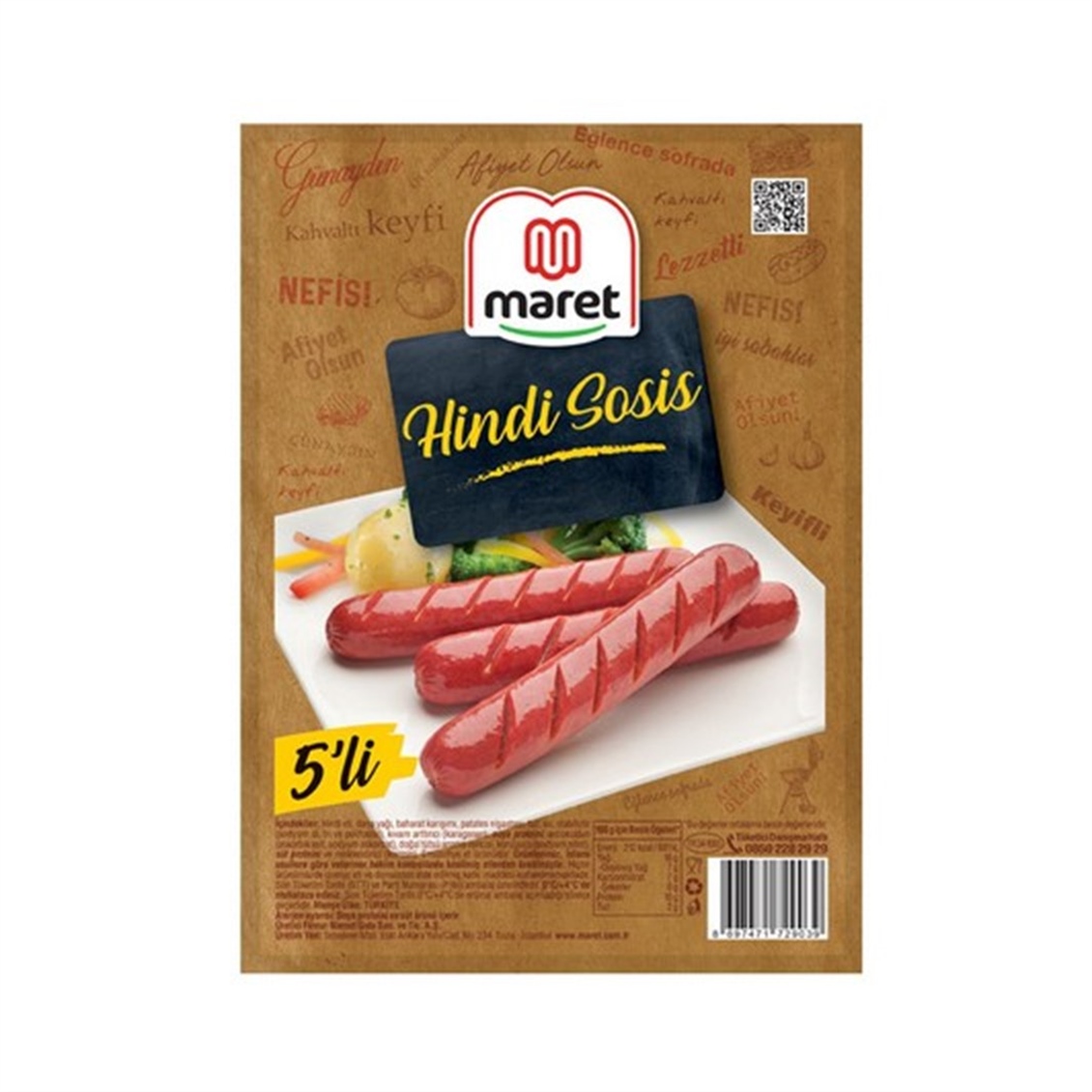 Maret Sosis Hindi Uzun 5'lı
