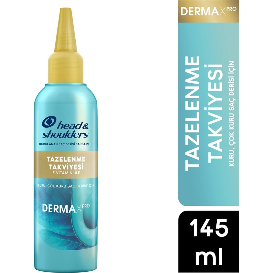 Head & Shoulders Dermaxpro Tazelenme Takviyesi, E-Vitamini İçeren Kepek Karşıtı Saç Derisi Balsamı 145 ml