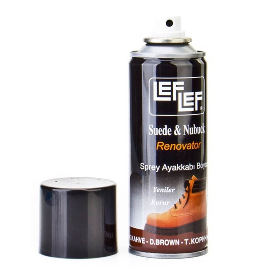 Nuri Leflef Süet Nubuk Boyası Sprey 200 ml Siyah