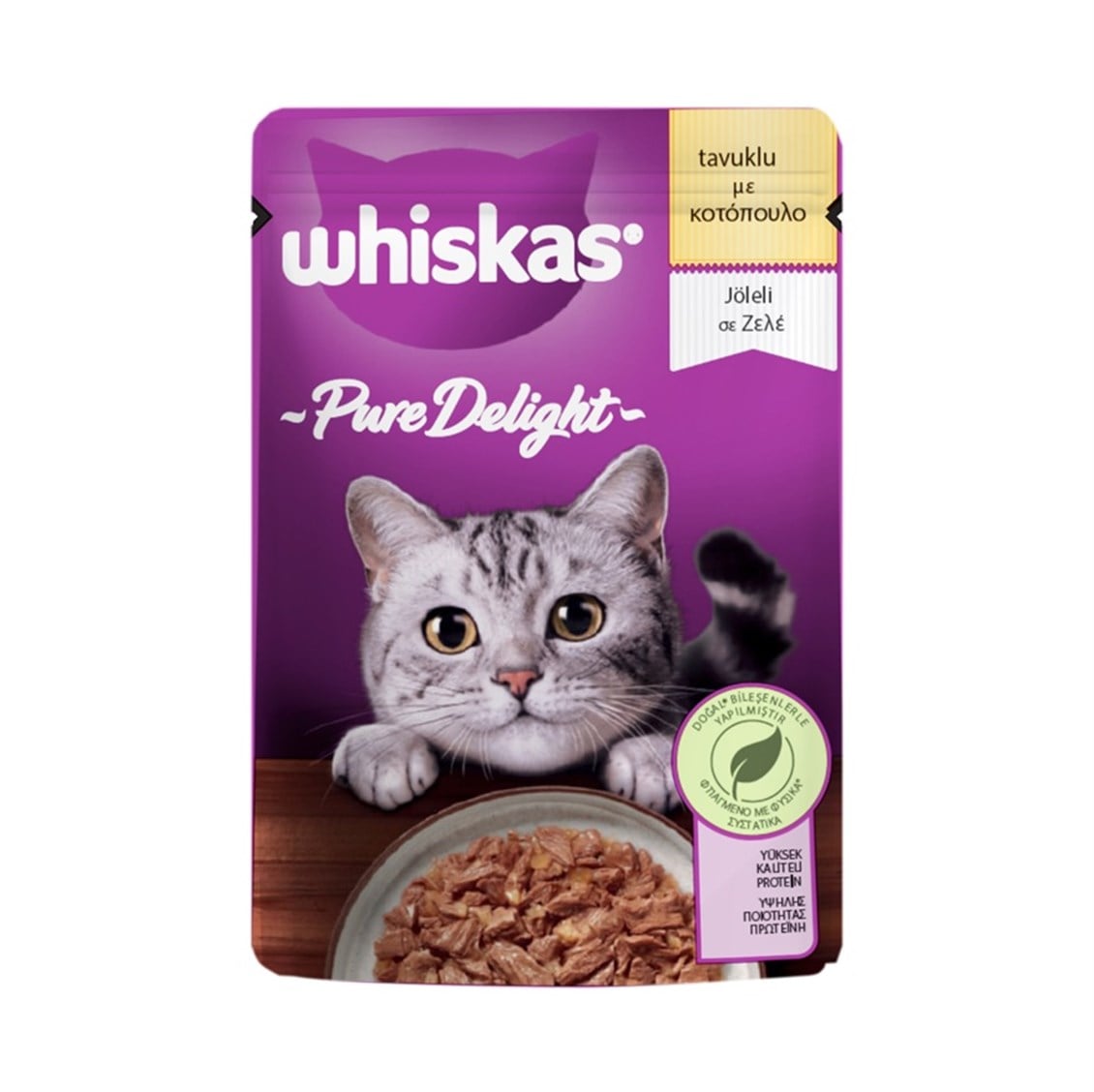 Whiskas Pure Delight Tavuklu Yaş Kedi Maması 85 gr