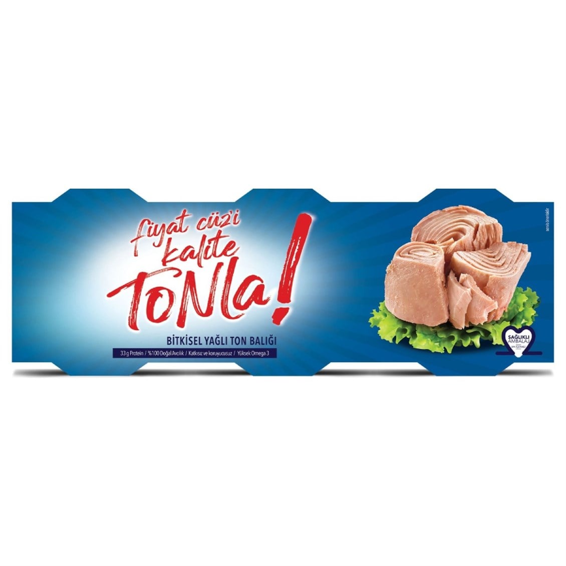 Kaliıte Tonla Ton Balığı Ayçiçek Yağlı 75 gr 3'lü