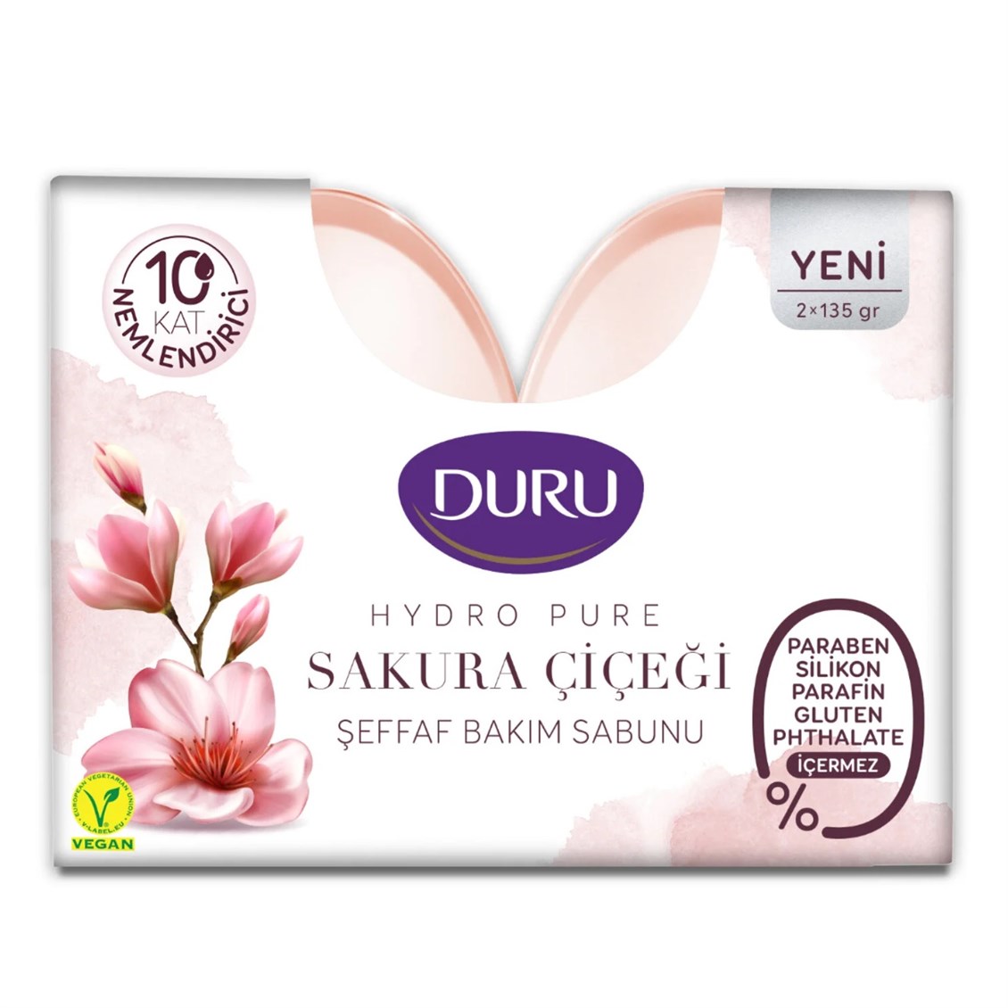 Duru Hydro Pure Sakuraçiçeği 2'li Sabun 270Gr