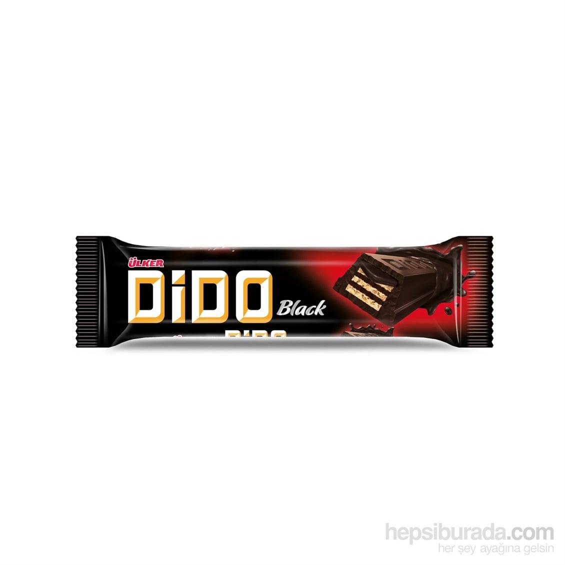 Ülker Dido Black Bitter Çikolatalı Gofret Şekersiz 34,5 gr