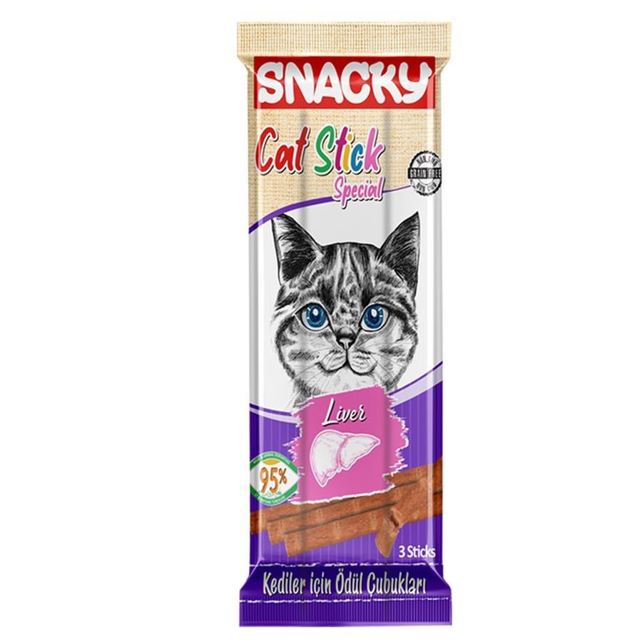 Snacky Kedi Odül Çubukları Ciğerli 5 gr 3'lü