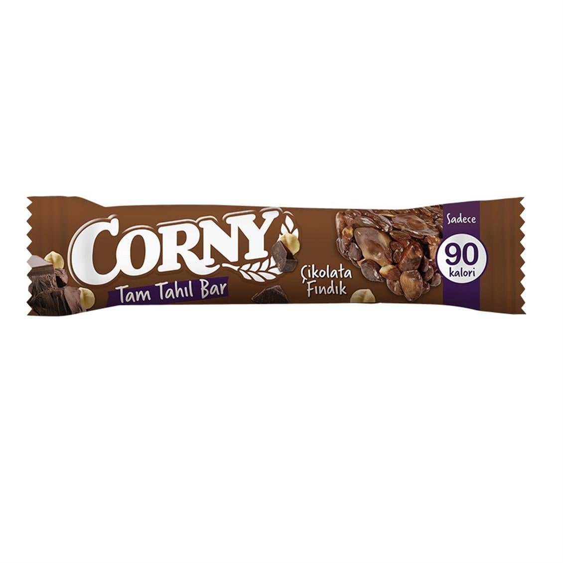 Corny Bar Tam Tahıllı -  Çikolata ve Fındıklı Bar 20 gr