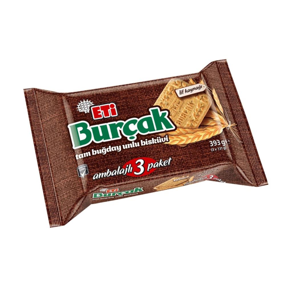 Eti Burçak Bisküvi 3'lü 393 gr
