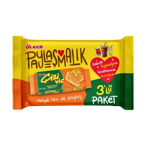 Ülker Çiziviç Peynirli Sandviç Kraker 3'lü 246 gr