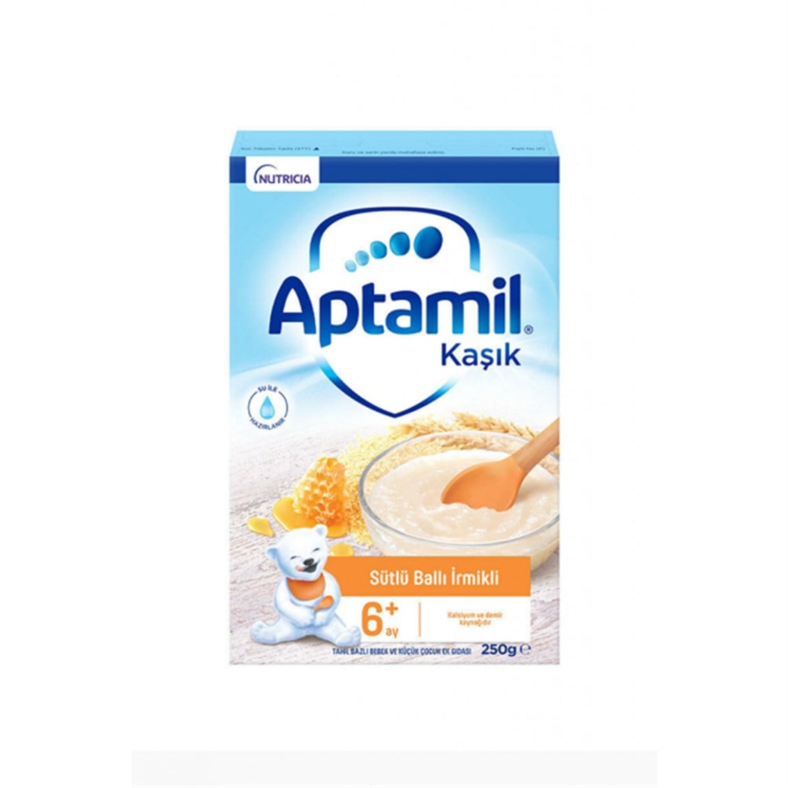 Milupa Aptamil Sütlü Ballı İrmikli Kaşık Maması +6 Ay 250 Gr