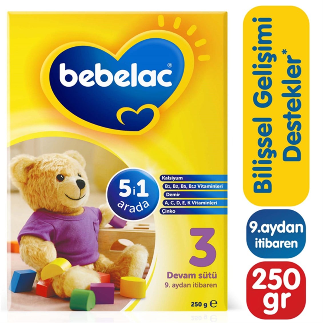 Bebelac 3 Devam Sütü 9+ Ay 250 Gr