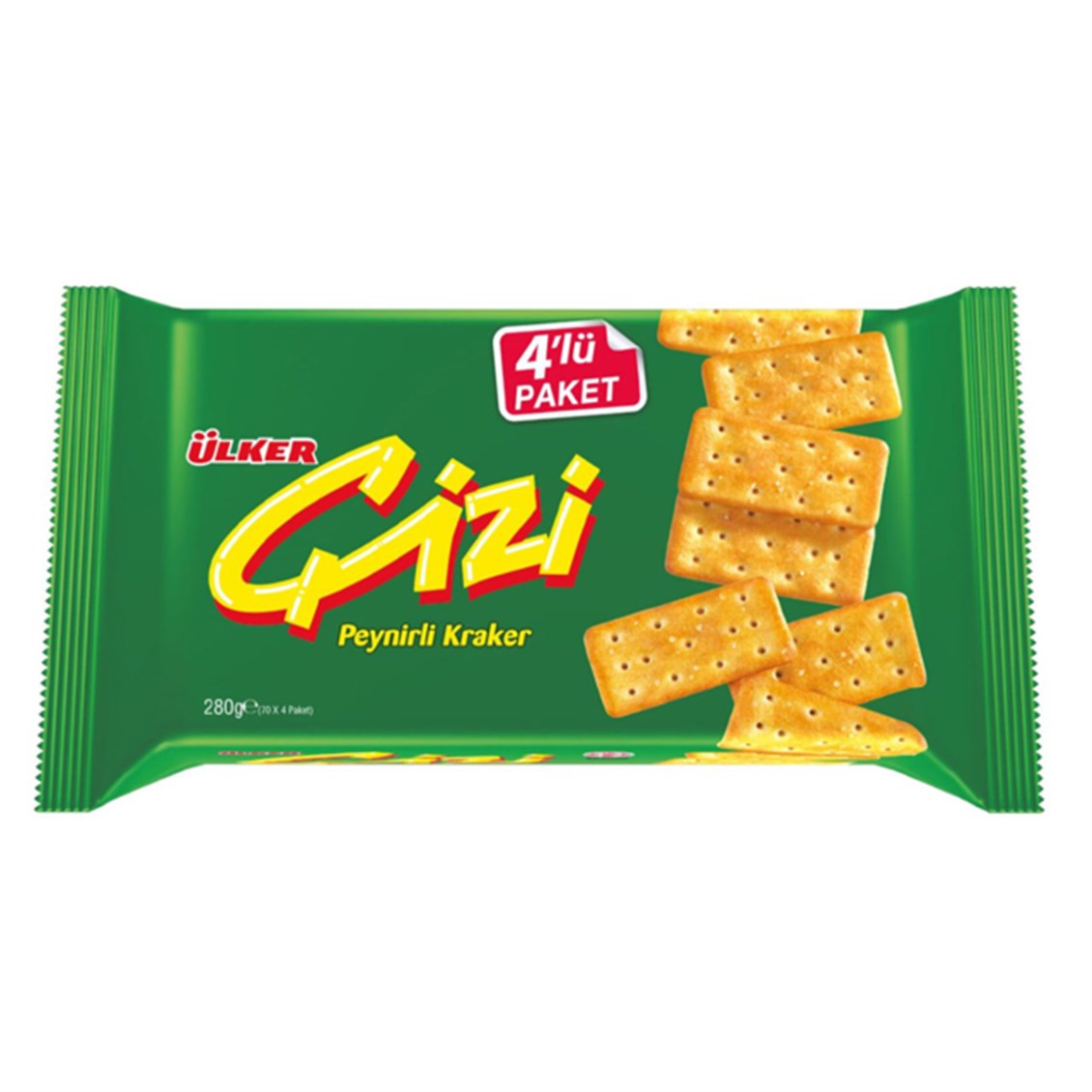 Ülker Çizi Peynirli Kraker 4'lü 280 Gr