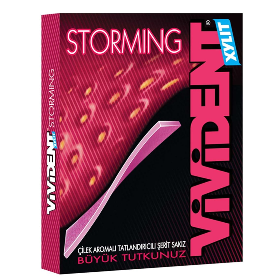 Vivident Storming Çilek Aromalı Sakız