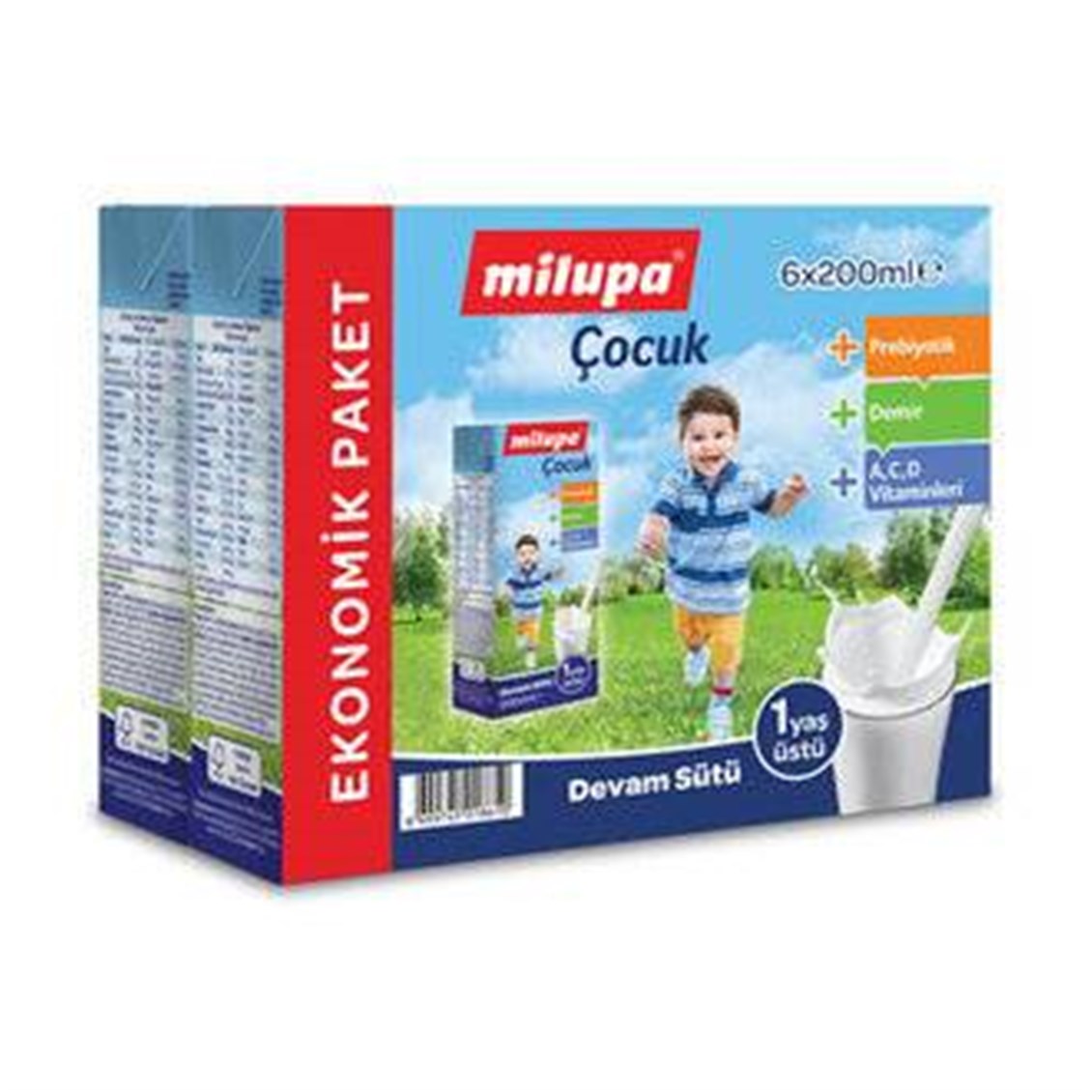 Milupa Çocuk Devam Sütü 1+ Yaş İçime Hazır 200 ml 6'lı