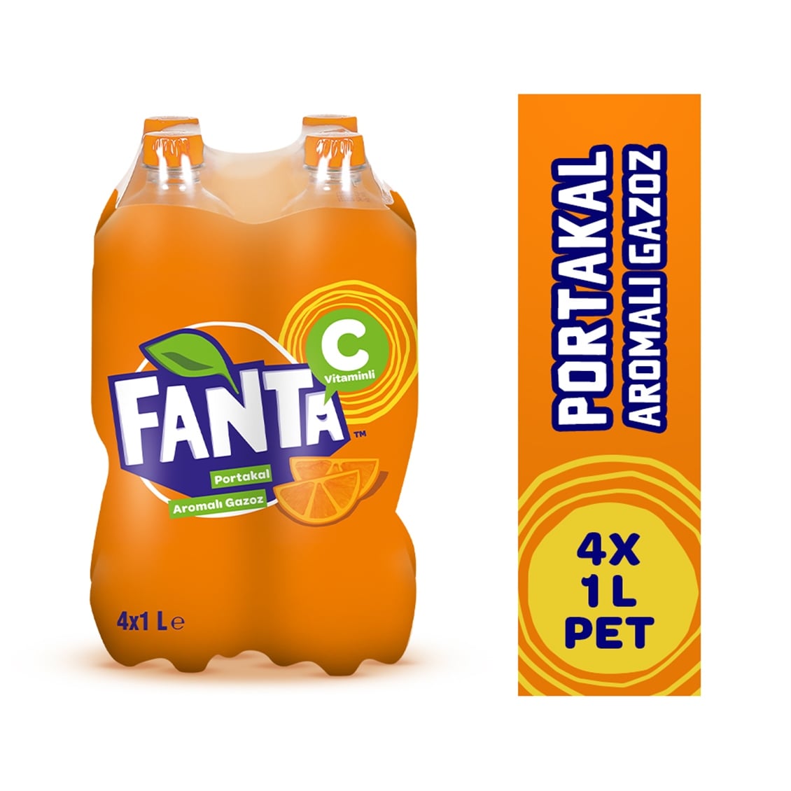 Fanta Portakal 4x1 Lt