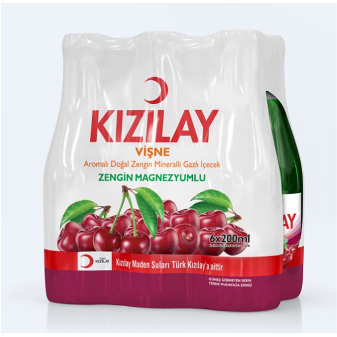 Kızılay Vişne Aromalı Mineralli Gazlı İçecek 6x200 ml