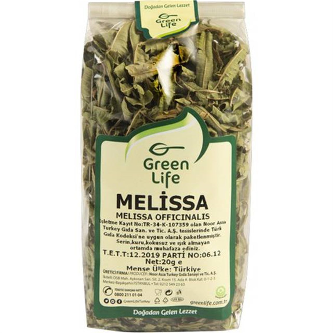 Green Life Melisa Çayı 20 Gr