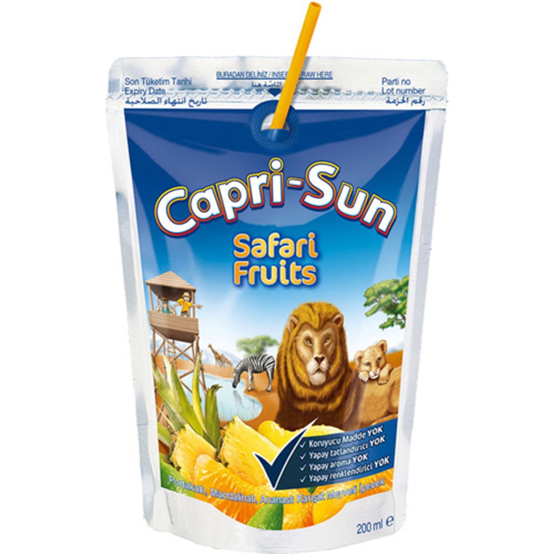  CAPRISUN M.SUYU SAFARI FRUITS 200 ML 