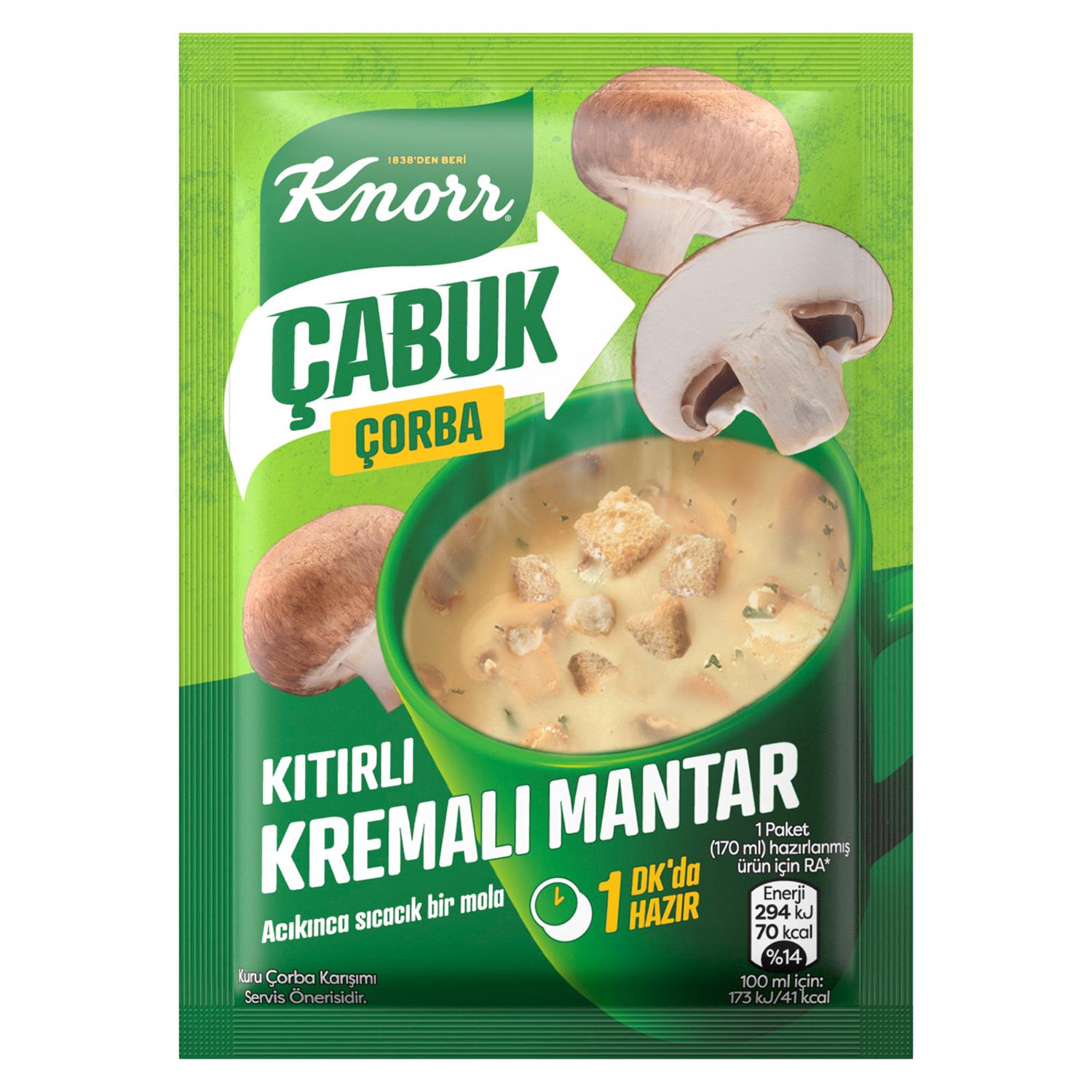 Knorr Kremalı Mantar Çabuk Çorba 19 gr