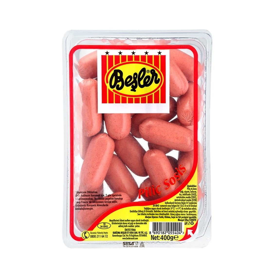 Beşler Piliç Sosis 400 Gr