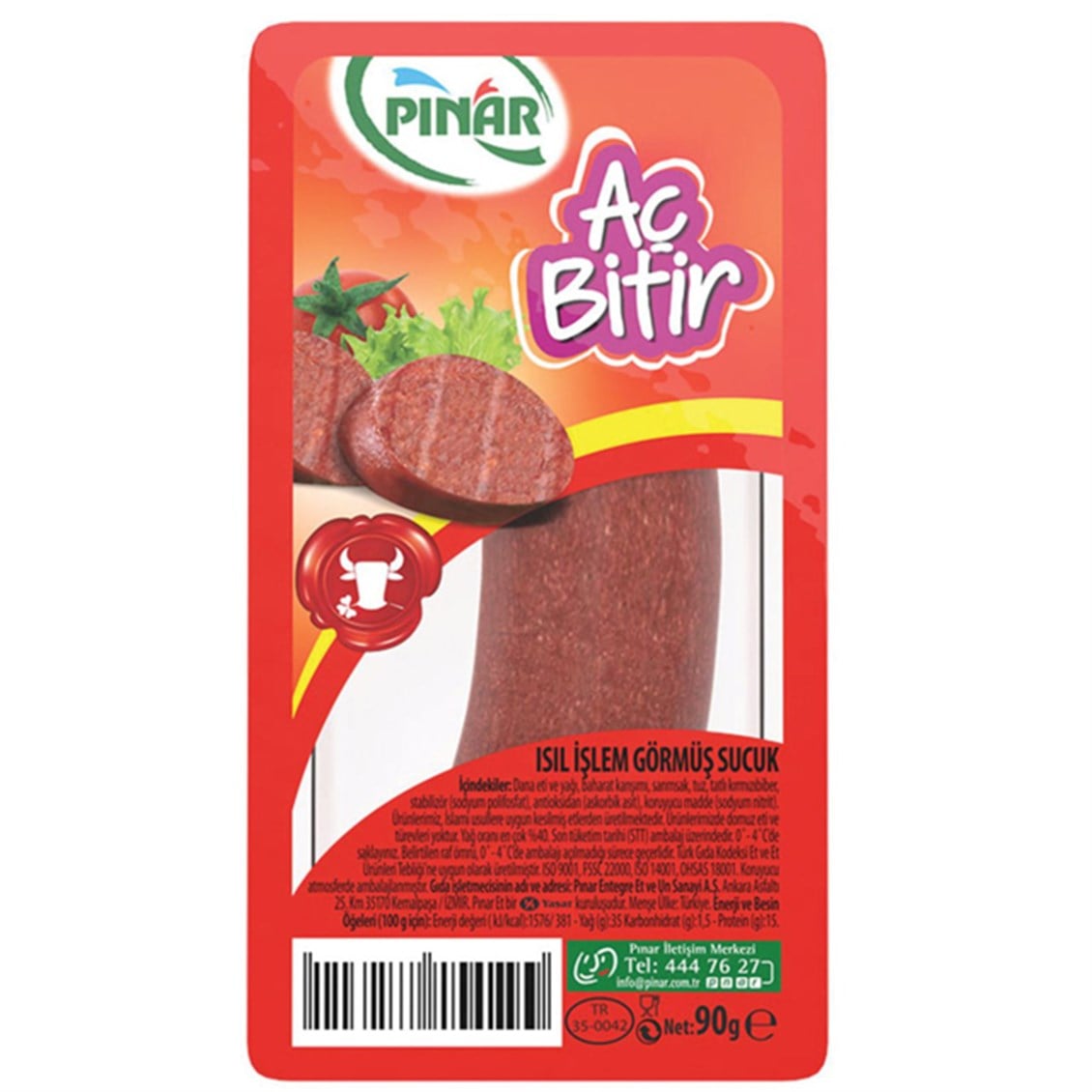 Pınar Aç Bitir Sucuk 90 Gr
