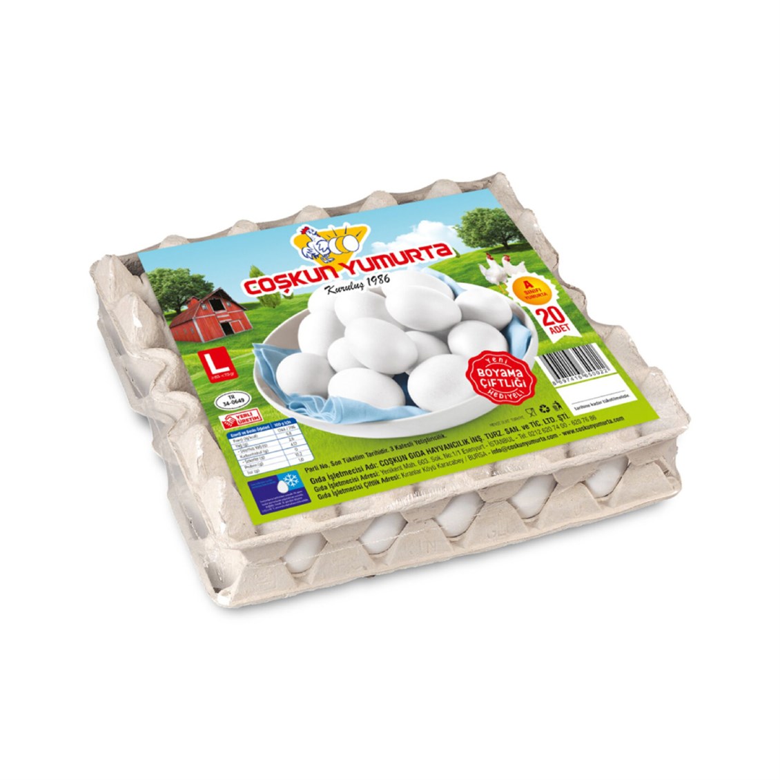 Coşkun Yumurta 63-72 gr 20'li