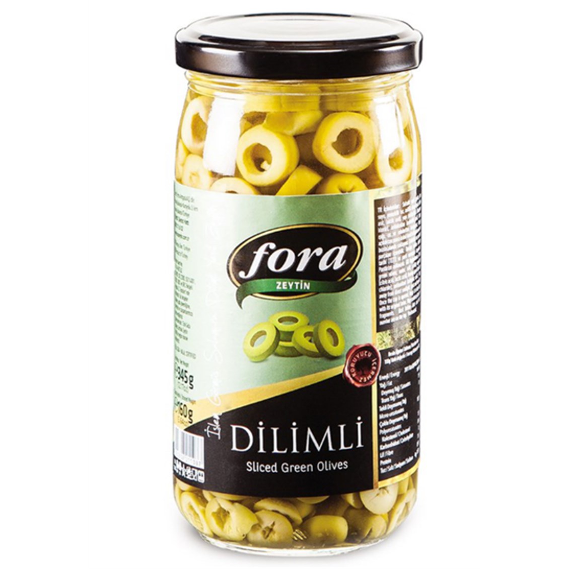 Fora Dilimli Yeşil Zeytin 160 Gr